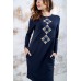 Embroidered costume "Stars" Navy
